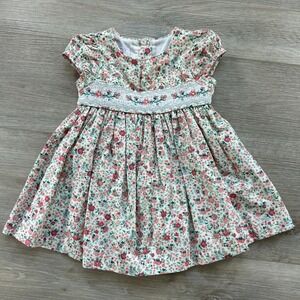 Iris & Ivy 12M Multicolor Floral Cotton Smocked & Embroidered Baby Girl's Dress
